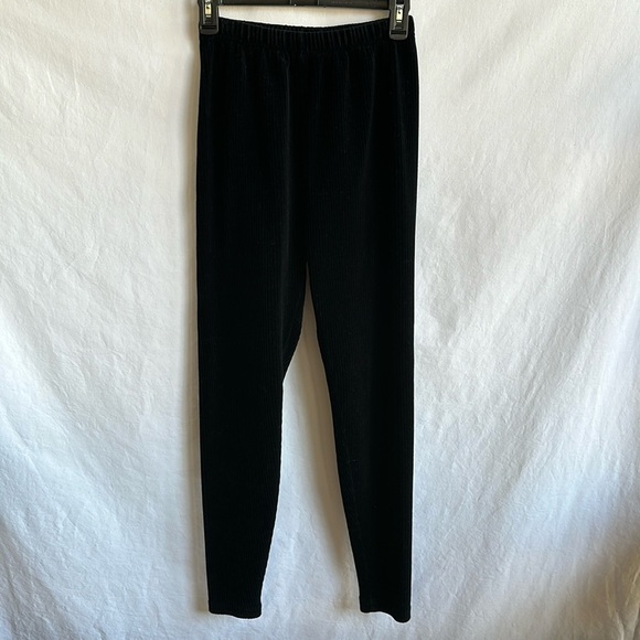 Jones New York Sport black wide wail soft velour pants, size M - Picture 1 of 7